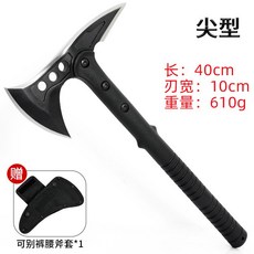 Dituo 인도 전술 도끼 야외 모험 산 도끼 자동차 방어 손 도끼 황야 생존 장비 도끼 칼, 뾰족한
