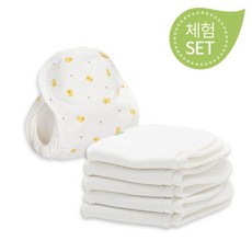 [무루땅콩기저귀] [무루]소형 1단계 체험세트(방수커버1장+땅콩기저귀5장), 기저귀커버사이즈:소형 / 기저귀커버종류:카퍼레이드, 상세 설명 참조