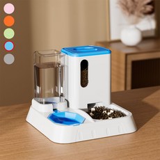 델라무드 대용량 반려동물 자동 급수식기 디스펜서 30cm, 1개, 5.파란색, 1.3L