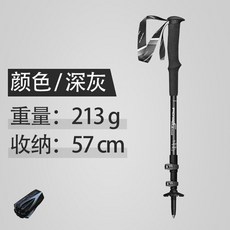 Pioneer 2 개 몫 트레킹 폴 하이킹 지팡이 노르딕 워킹 지팡이 알루미늄 스키 캠프 텔레스코픽 배턴 야외 하이킹 폴, 1 쌍 블랙