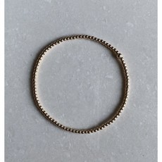 [SSERENE] *2MM* Gold bead bracelet 헐리웃 셀럽 14K골드 비드팔찌 골드볼 팔찌