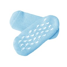 심플루미 실리콘 보습 양말 발뒷꿈치 각질방지 5종, 파랑색, 고급1p, 1개, 1개입