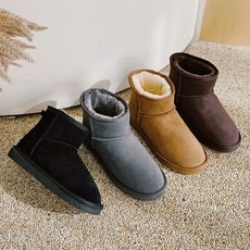 [품질보장! 리얼 천연소가죽] 3cm 폭신빵빵~털안감 커플 미들 & 숏 어그부츠