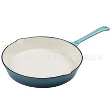 에나멜 프라이팬 주철 프라이팬 프라이팬 에나멜 프라이팬 프라이팬 enamel frying pan, 25cm, 1개