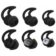 Bose 교체 용 3X 쌍 소음 차단 실리콘 이어 버드 귀마개 팁 쿠션 커버 이어 패드 맞춤 Bose QC20 QuiteControl 20 QC30 SIE2 I, 단일옵션