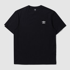 [국내백화점판] UMBRO 엄브로 24년신상 에센셜 스몰로고 반팔 티셔츠 (블랙)