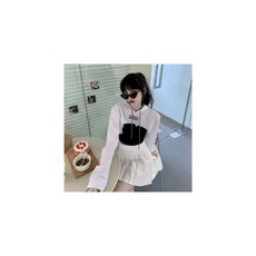QWEEK 한국 패션 Y2k 후드티 여성 하라주쿠 스트리트웨어 힙합 K팝 크롭 후드 스웻셔츠 2022 봄 가을 투피스 수트