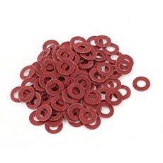 uxcell 100Pcs 3 x 6 x 0.5mm 파이버 메인보드 절연 와셔 레드 uxcell 100Pc