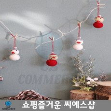 귀욤 눈사람 2P 리조트 송년모임준비 연말행사 산타장식 트리장식소품 산타소품 X-mas, 화이트
