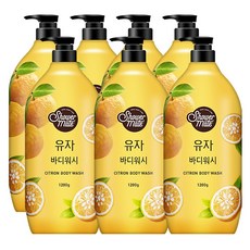 [메리박스] 샤워메이트 유자향 바디워시 (1200ml) 대용량, 1200g, 7개