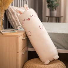 냉감 쿨 쿨링 펭귄 성인애착 인형 긴 배게 바디플로우 몰랑이 시원한 바디필로우, 토끼