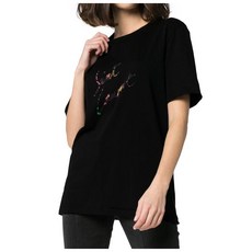 세인트로랑 오버핏 티셔츠 블랙 553438 YBCL2 1068 국내배송