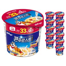 콘푸로스트 컵 시리얼, 40g, 12개
