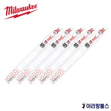 밀워키 48-00-5714 컷쏘날 10TPI 12인치 5개 두꺼운 금속 절단 철거용
