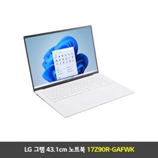 [LG전자] 그램 43.1cm 노트북 (17Z90R-GAFWK)/ i5-1340P/ 16GB/ 256GB/ WIN 11 Home