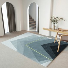 온열데스크매트 온열마우스패드 현대적인 기하학 거실 대형 카펫 홈 침실 침대 옆 플러시 러그 발코니 베이 창 응접실 부드러운 사각형 푹신한 바닥 매트