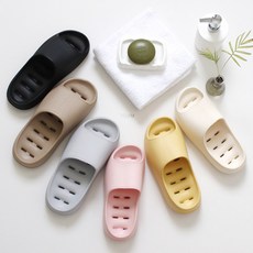 cocooning 욕실 거실 모던 물빠짐 굽높은 트임 EVA 다용도화 6color, 블랙