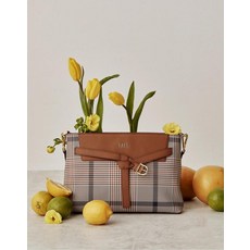 22SS [EDINBURGH]빅 모던 체크 벨트장식 숄더 겸 크로스백 DCBA2E675W2