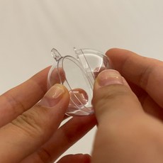 투명 플라스틱볼 원형캡슐 4cm 5P 뽑기캡슐 투명캡슐, 5개