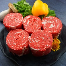 고기해적 초이스등급 알목심 소불고기 척아이롤 샤브샤브, 1개, 1kg