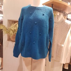 르샵 전판 품폼이 장식 스카시 니트 LJCKP584331X
