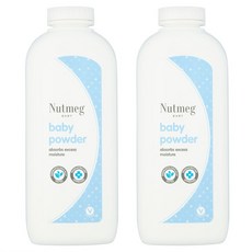 모리슨 넛메그 베이비 파우더 기저귀 가루, 2개, 400ml