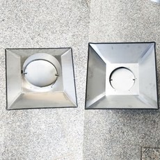 플라스틱 후드 덕트 배기 흡입 투명 환기구 자바라, G.스틸/460x460사각커버/인터페이스200, 5개
