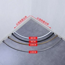 해외 간이탈의실 호텔 패브릭 엑스트라 커튼 이동 린넨 간이 옷 입어보기 코너 옷가게 남성호-541849, 02.R66-80 골드-스테인리스-