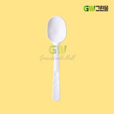 [그린몰]일회용 빙수스푼 중 줄줄이 개별포장 백색 2000개 BW, 1개