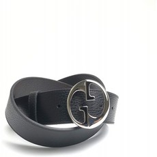 [구찌] GUCCI 양면 벨트 블랙 다크 브라운 가죽 남성 449715-CA02N-1093 (85 사이즈)