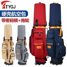 다기능! 예인선 항공 수화물 가방 하드 쉘 볼 캡이있는 TTYGJ 골프 코드 잠금 장치, 싱글 백 그레이