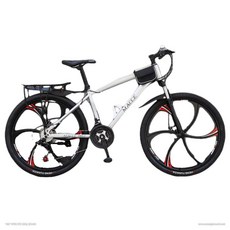 광폭자전거 로드 학생용 바퀴두꺼운 산악 팻바이크, 21단 흰색(스포크 휠) 26인치