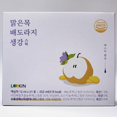 LOOKIN 건강 루틴 맑은목 배도라지생각스틱(2박스), 252ml, 2개