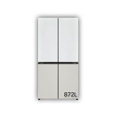 LG 디오스 오브제컬렉션 더블매직스페이스 냉장고 872L M874MWG252S 화이트그레이