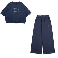 블루테일 [블루테일]AYA8TS01NV/AYA8PT02NV크랍팬츠상하세트