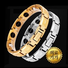 부모님결혼기념일선물 건강팔찌 근육통완화 의료기기 티타늄 자석 PGATOUR 노블레스, 골드 XL 사이즈