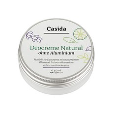 Casida 카시다 데오드란트 크림 50ml 시트러스 상큼한 향 라벤더, 1개