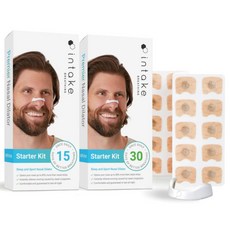  인테이크 비강 확장기 코골이 방지 스타터 키트 15일30일리필 화이트, 30일 키트 