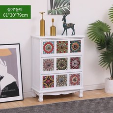 나비장 오리엔탈 수납장 캐비닛 자개농 장식장 복고 복고풍 인테리어, 1. 화이트 9칸