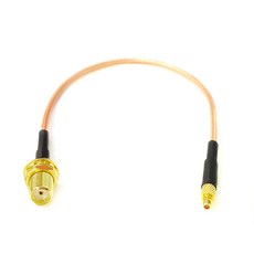 SMA 암 잭 너트-SMA N TNC BNC UHF MCX MMCX TS9 CRC9 스트레이트 피그테일 케이블 RG316 와이파이 무선 3G 4G 모뎀 신제품, 48) SMA-MMCX - 30CM