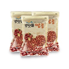 [향맛뜰] 여주 볶음땅콩 300gx3봉 / 고소한 국내산 땅콩, 3개