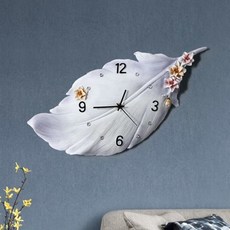 아무거나안팜 거실 대형 명품 수입 벽시계 인테리어 벽에붙이는시계 벽걸이시계, 흰색
