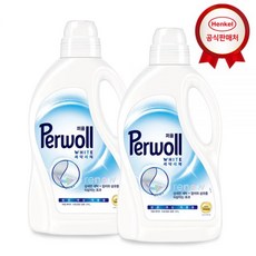퍼울 기능성 세탁세제 용기 1.9Lx2개 화이트+퍼울 300ml, 컬러 2개