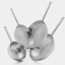 [세신 퀸센스] 통5중 스텐 후라이팬 4종세트 - 팬24 30cm웍20 28cm, 1개