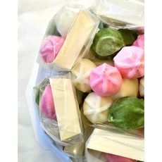 굳지않는떡 꿀떡 케이크 어린이집 간식 생일떡 개별포장 삼색 행사 기념, 1박스, 1.5kg