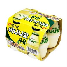빙그레 바나나맛 우유 240MLx4입 (냉장), 240ml