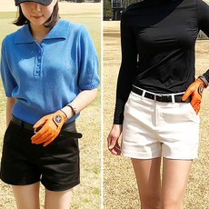 여성 골프 베이직 스판 면 반바지 S~XL 빅사이즈 퀄리티 보장 인생 반바지