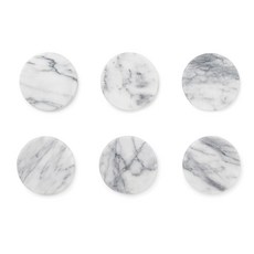 폭스런 코스터 컵받침 6개입, White Marble, 6개