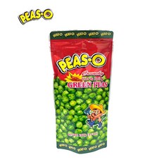 PEAS O Crunchy Hot&Spicy Green Peas 피스 오 그린피스 핫앤스파이스 필리핀 완두콩 스낵, 100g, 1개