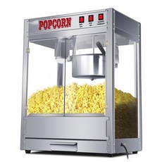 미국 가정용 영화관 매장 자동 팝콘 기계 뻥튀기 튀기기 팝콘만드는법 전자동 옥수수 메이커, 평지도색